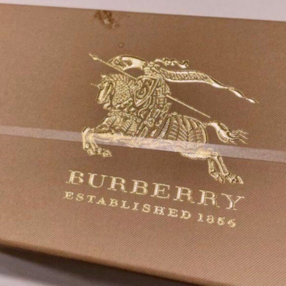 Burberry 54mm Square Sunglasses Frame Green Lens Violet - Picture 6 of 14